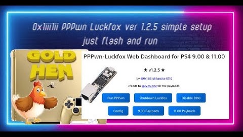 PS4 Jailbreak 0x1iii1ii PPPwn-Luckfox 1.2.5  no ssh no moboxterm just soctookit flash