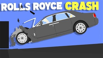 Crashing a ROLLS ROYCE With Amazing Car Crash Physics! 2D BeamNG! - Algodoo Car Crashes!