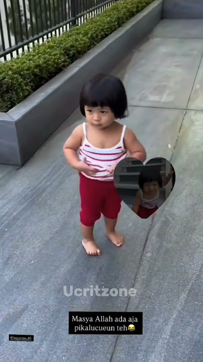 Teteh lari terbirit-birit takut sama pak Iwan #babylily #ranaimamalika #ransentertainment #lily