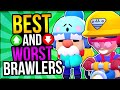 PROS RANK BRAWLERS for EVERY MODE! New TIER LIST Best + Worst Brawlers!