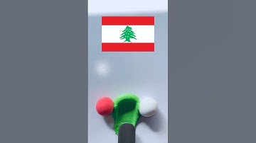 What do mixed flag colors make? #colormixing #lebanon #flag #satisfying