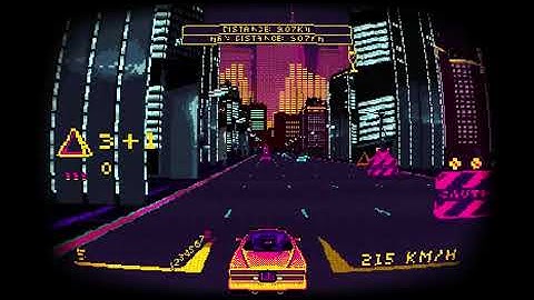 Classic Arcade Retro Style Indie Driving Game - PalmRide