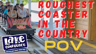 Is Wildcat at Lake Compounce The Roughest Coaster in the USA? Full POV w/ Real Time Reaction