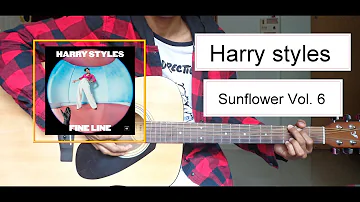 Harry styles - sunflower Vol. 6 (Guitar cover) ft. fiore