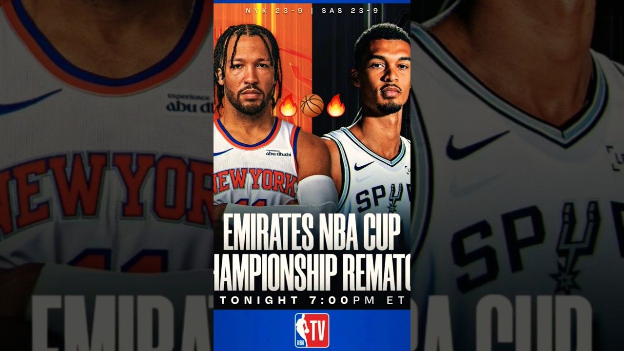Are you Watching The Emirates NBA Cup Championship rematch TODAY ?!! 🏀🏀🔥🔥🔥