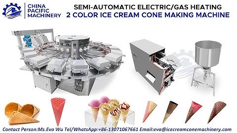 Rolled Sugar Ice Cream Cone|Semi-Automatic Crispy Ice Cream Cone Making Machine|Waffle Cone Maker