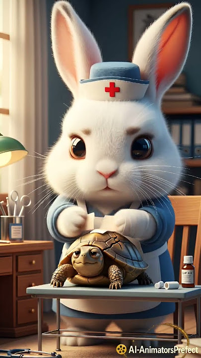 Cute Rabbit & Turtle – A True Friendship Story 🐇🐢Heart Touching Short #shortsfeedfeed #cute #funny