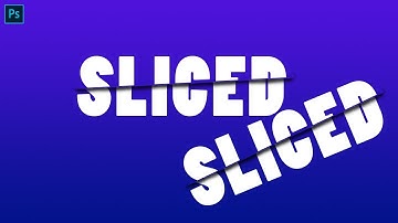 Sliced/Cut Text Effect in Photoshop in Hndi/Urdu