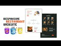 How to Make a Responsive Modern Restaurant Website | Html CSS JS Beginners To Advanced Full Tutorial