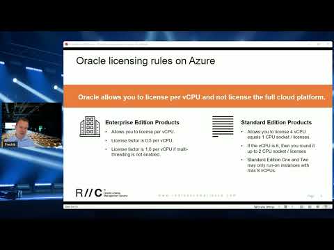 Oracle licensing on Azure - Licensing Database and Weblogic