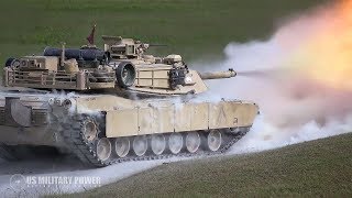 Amazing M1A1 Abrams Tank Conduct Live Fire Exercise