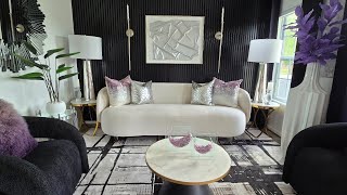 SHADES OF PURPLE LIVINGROOM TOUR