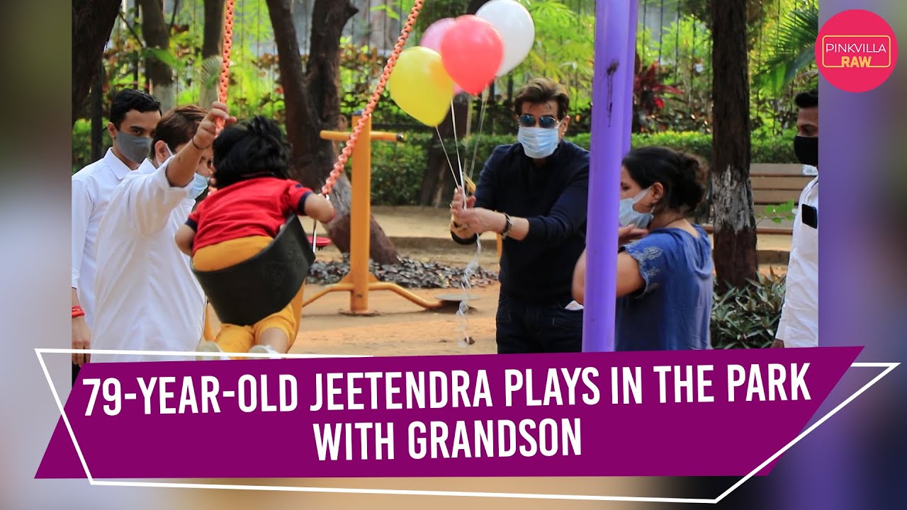 Jeetendra Plays In The Park With Grandson Ravie | EXCLUSIVE | Pinkvilla RAW