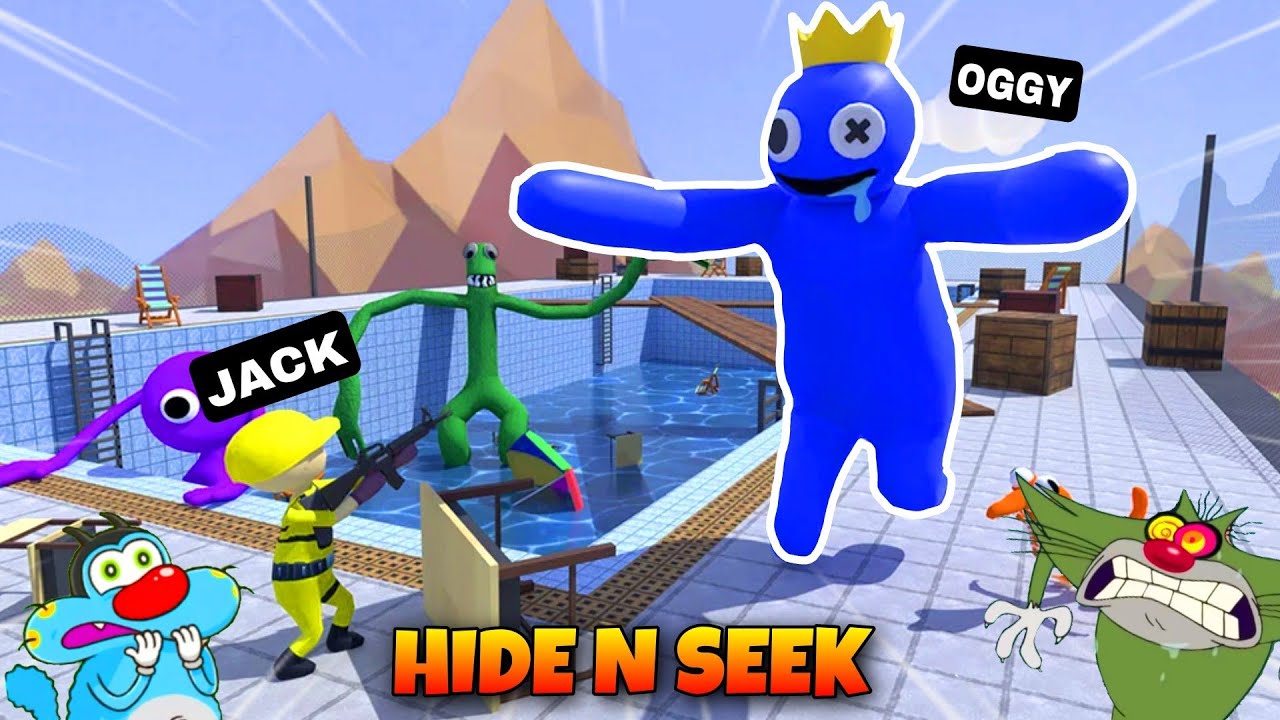 Oggy became Rainbow Friends And Try to Kill Jack In