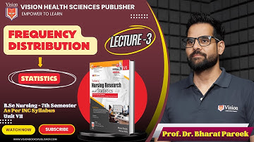 FREQUENCY DISTRIBUTION - STATISTICS | LECTURE 3 | BSC NURSING 7TH SEMESTER.