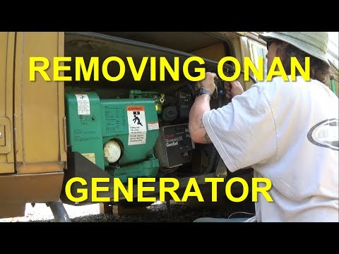 REMOVING ONAN 6 5KW GENERATOR FROM RV YouTube