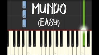 MUNDO - IV Of Spades || EASY | Synthesia Piano Tutorial chords