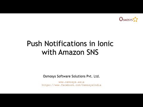 Push Notifications in Ionic with Amazon SNS