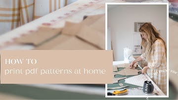 How to print a PDF sewing pattern