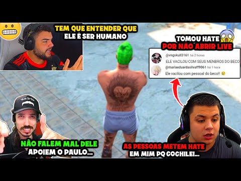 PAULINHO O LOKO FOI BANIDO DA TWITCH E LUQUET4 FICOU TRISTE! GTA RP 