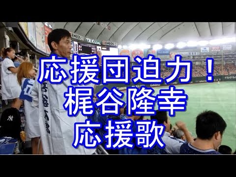 応援団真横 迫力 長く歌える 梶谷隆幸 応援歌 横浜dena 東京ドームレフトビジター 16 8 9 Youtube