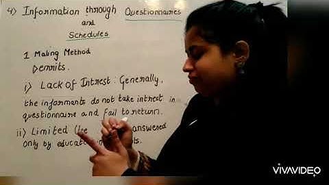 Merits and Demerits of Mailing Method | Statistics | Class 11th | Collection of Data