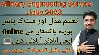 How To Apply MES Jobs 2023 || Military Engineering Services Online Apply 2023 || @Pak Jobs Portal screenshot 5
