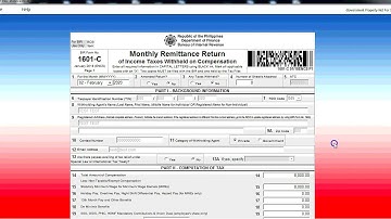 BIR 1601C Compensation [UPDATED 2020]