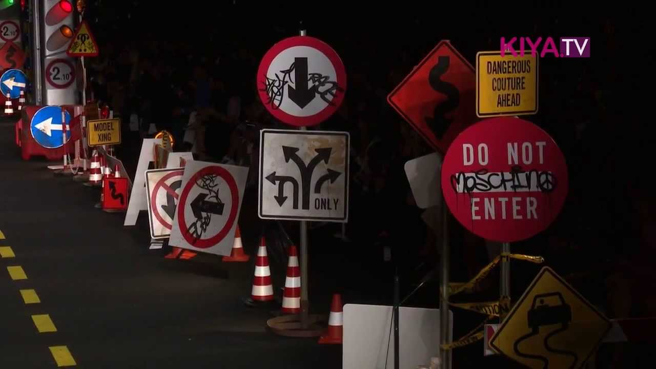 Moschino Frühjahr Sommer 2016 von Autos inspiriert