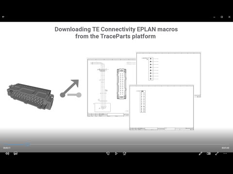 Downloading TE Connectivity EPLAN macros from the TraceParts platform