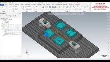 Programing Milling 2D [ Pocket ] on Mastercam 2018 - Setup to Vericut 8.1 Tutorial - CAD/CAM/CNC