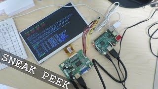Sneak peek: Raspberry Pi, LCD module, LCD controller...