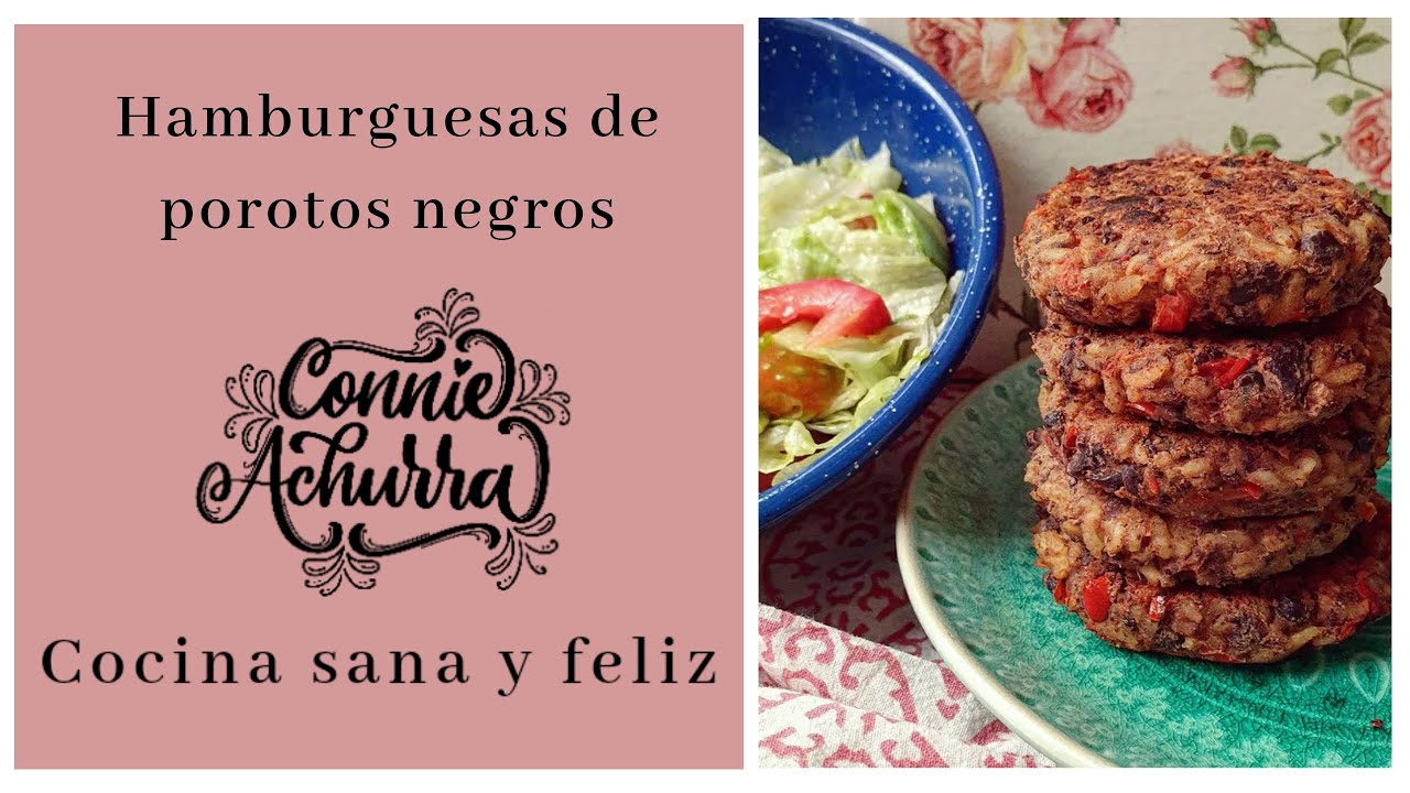 Hamburguesas de porotos negros