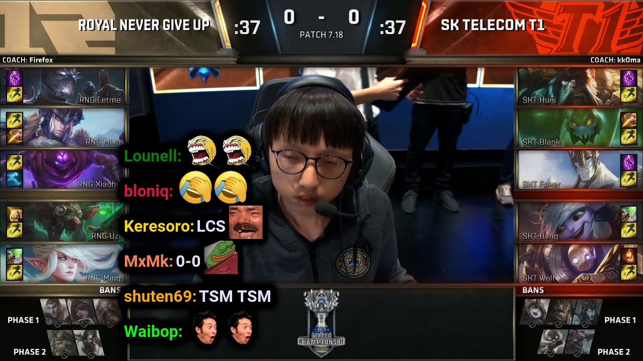 RNG vs SKT - Game 1 | 2017 Worlds Semifinals | Twitch VOD with Chat ...