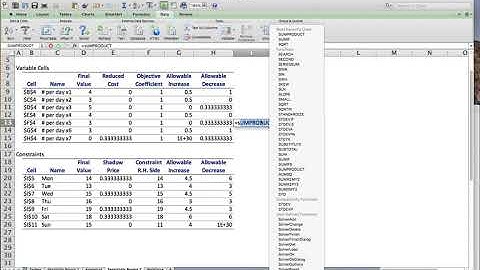 Linear Programming Sensitivity Analysis with Excel Solver: An Employee Scheduling Example