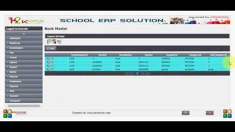 Library Module- School Management System