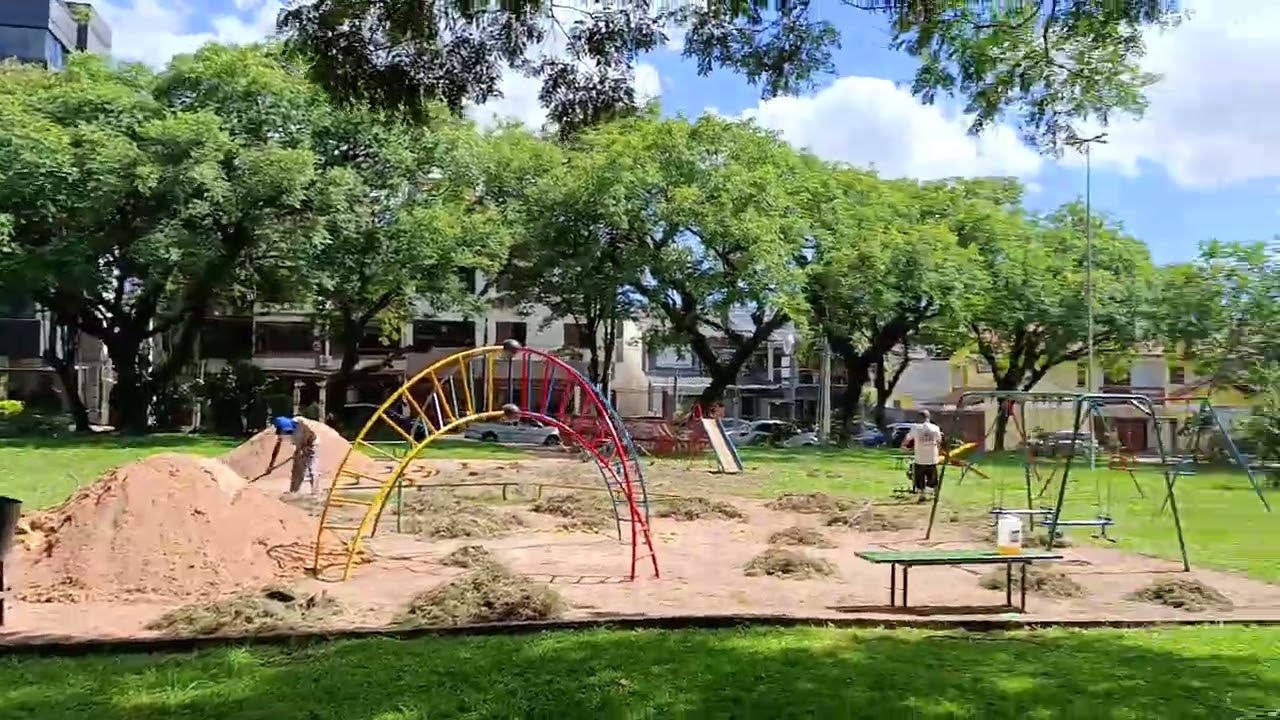 Praça Mauri Meurer Itu planalto, melhorias em revitalização.prefeito Joaquim Ramos 