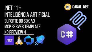 .NET 11 + Inteligência Artificial: suporte do SDK ao MCP Server Template no Preview 4
