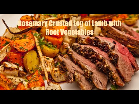 Rosemary Crusted Leg Of Lamb Youtube