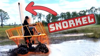 Mini Swamp Buggy Snorkel test