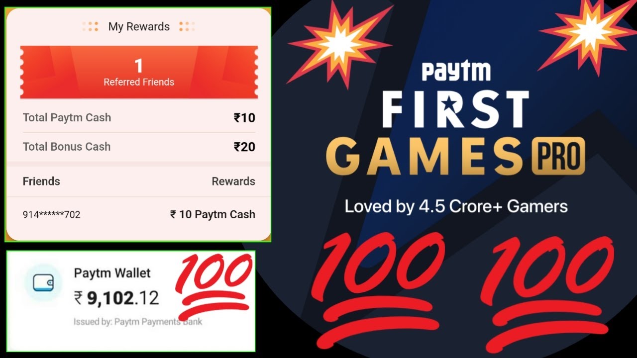Paytm first game pro app par Refer Rs30 loot update