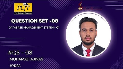 DATABASE MANAGEMENT SYSTEM | QUESTION SET-10 | Java Institute | Mohamad Ajinas | HYDRA