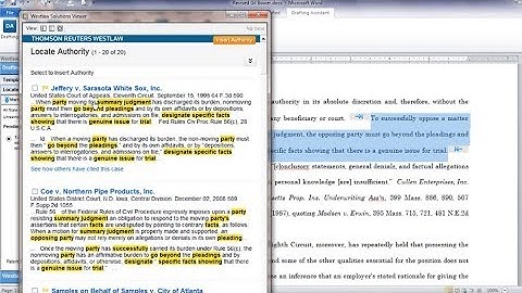 Drafting Assistant Locate Authority Demo