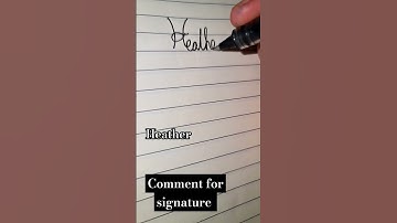 Heather #signature #handwriting #handwritingexpert #calligraphyhandwriting #art #calligraphystyles
