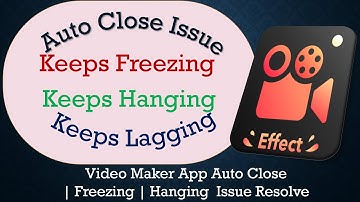 How to Solve Video Maker App Auto Close | Keeps Freezing | Not Responding Issue Solve on Android