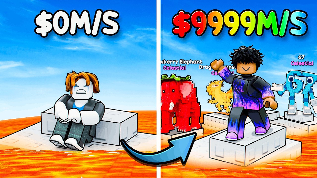 $0 To $100 Trillion In Survive LAVA for Brainrots!