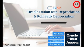Oracle Fusion Run Depreciation & Roll Back Depreciation | Oracle Fusion Fixed Asset | Oracle BISP