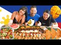 Foreigners Try Filipino Food!🇵🇭 TAPSILOG FEAST!🍳 PINOY BREAKFAST Boodle Fight in the Philippines!