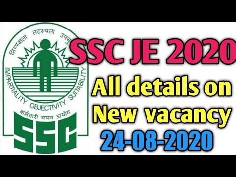 SSC JE 2020 New Update | Total Seat | Ssc je exam date | SSC JE 2020 vacancy details |