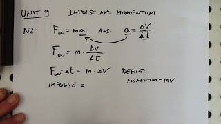 Impulse Momentum Notes